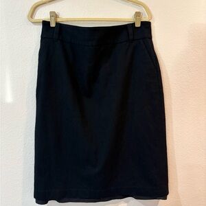 Banana Republic Classic Wool Black Pencil Skirt